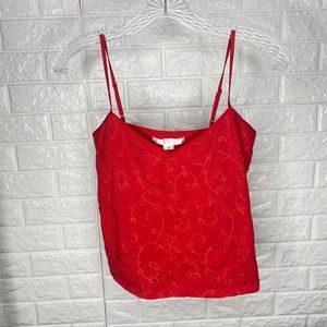 5/$25 Victoria Secret Embroidered Tank 🔥 TREND